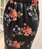 Pencil Skirt-Mauve Floral